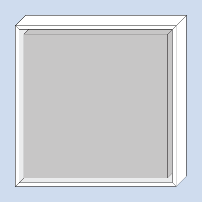 מסגור חיצוני – לבן