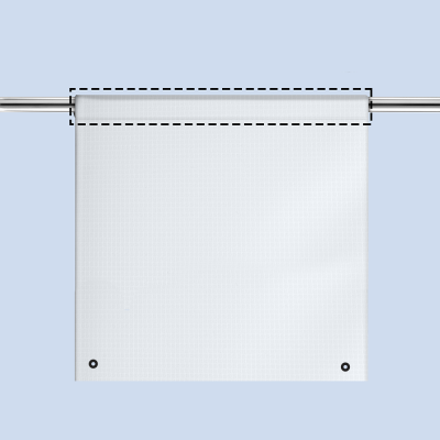 שרוול עליון + טבעות בפינות