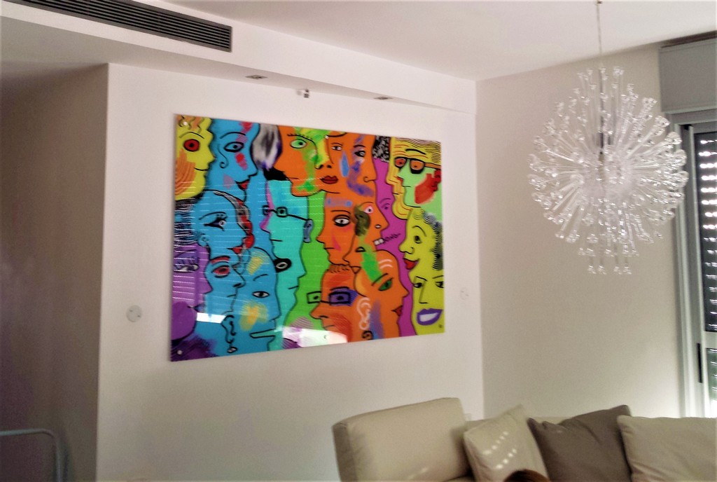 הדפסה על זכוכית לסלון