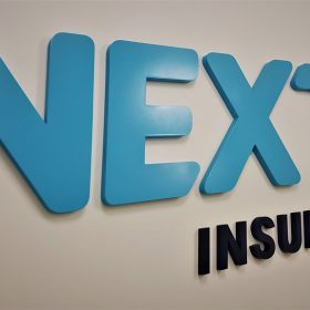 אותיות בולטות Next Insurance
