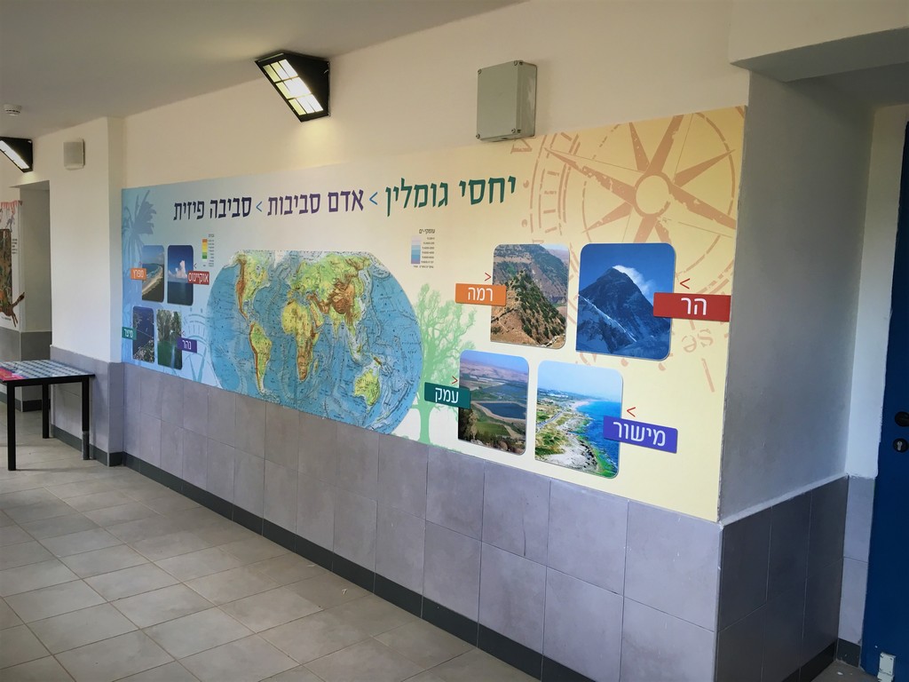 הדפסה על אלוקובונד בית ספר