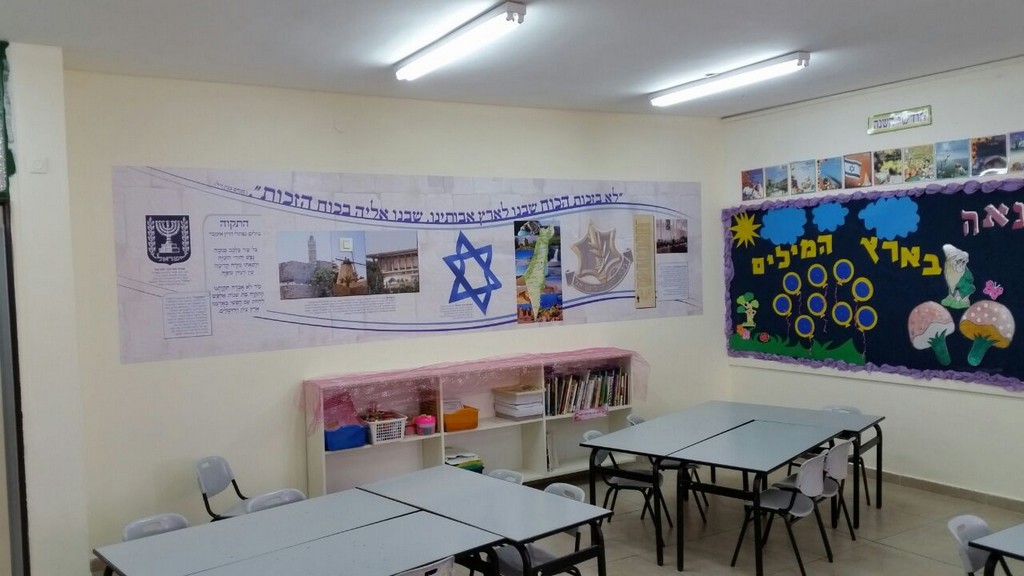מדבקת קיר בית ספר