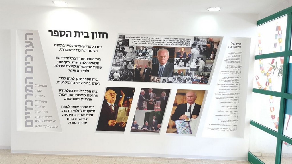 מדבקת קיר חזון בית ספר