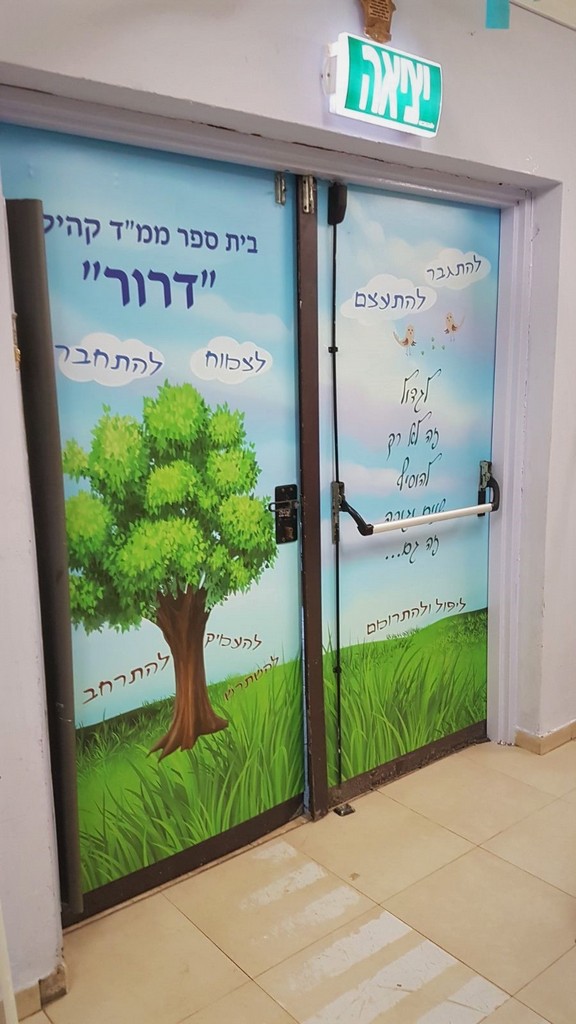 חידוש דלתות במדבקה