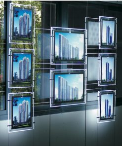 מסגרות מוארות לחלון ראווה