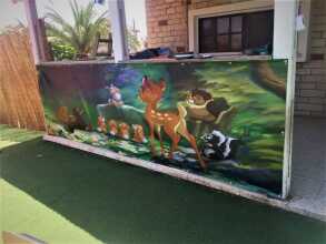 הדפסה על שמשונית גן ילדים