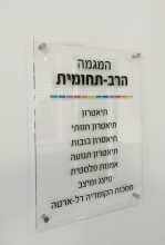 הדפסה על פרספקס שקוף כיתוב